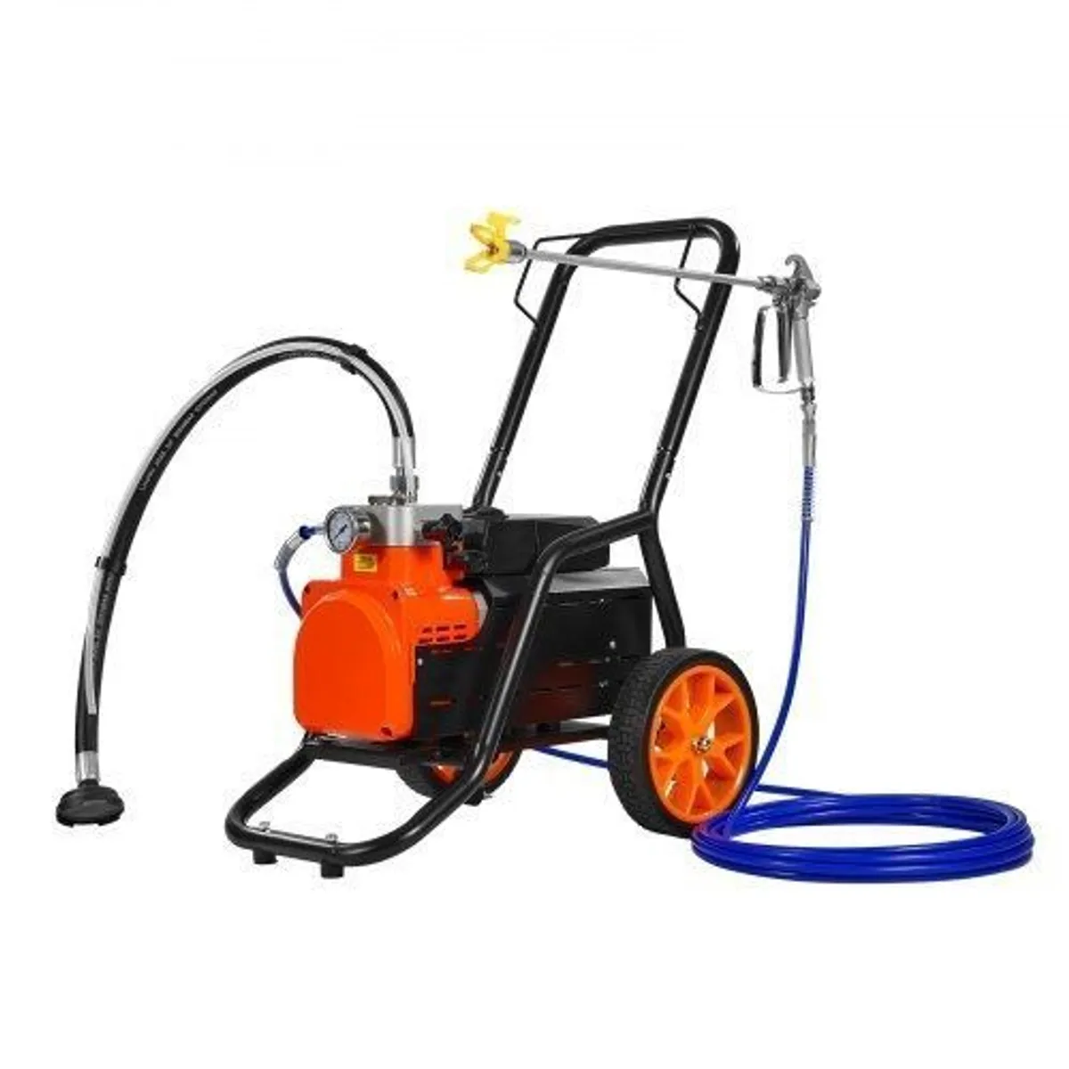 Cart Airless Paint Sprayer Diaphragm Paint Airless Sprayer 1700W Electric - Image 2