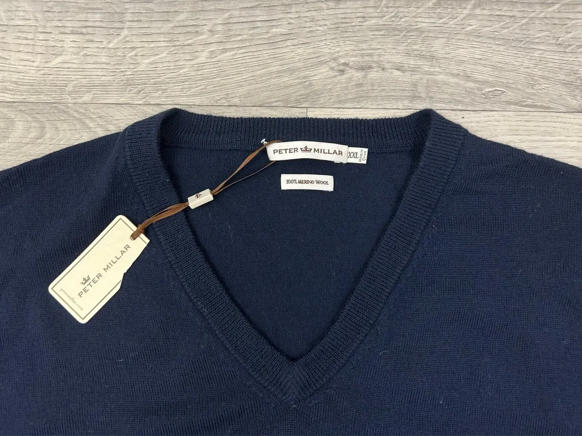 NEW Peter Millar Merino Wool Jumper Mens XXL - Image 3