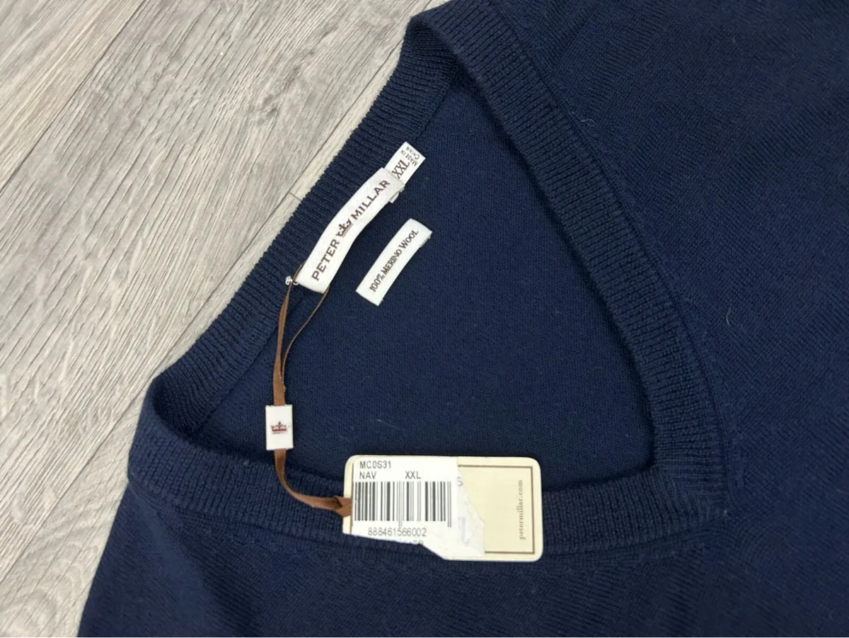 NEW Peter Millar Merino Wool Jumper Mens XXL - Image 4