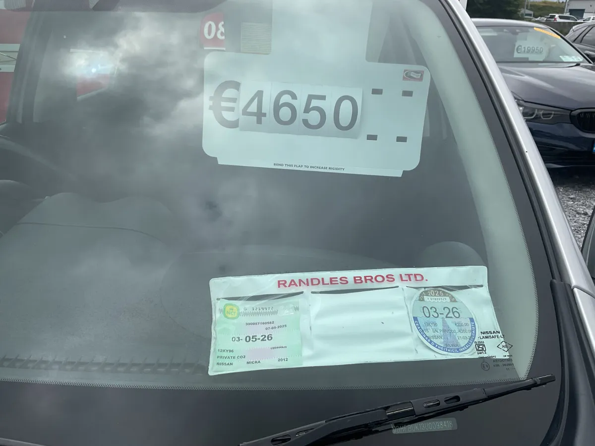 2012 NISSAN MICRA 1.2 PETROL TAXED NCT SPOTLESS - Image 3