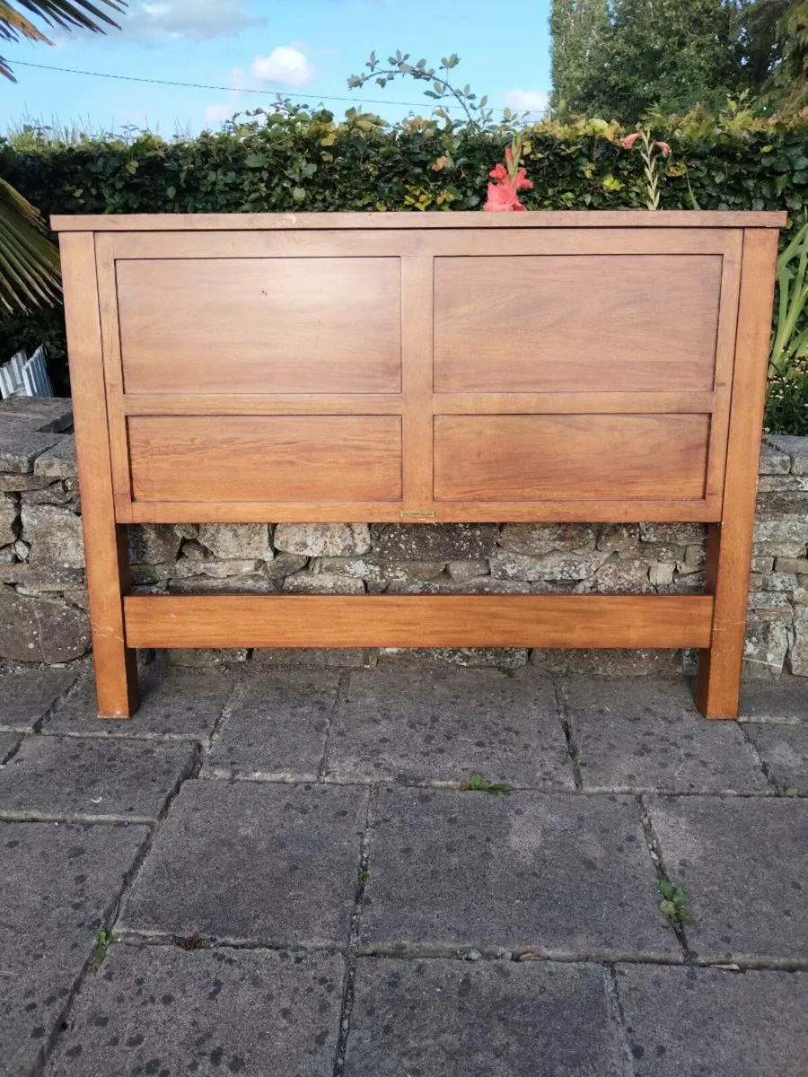 Mahogany bed end - Image 1