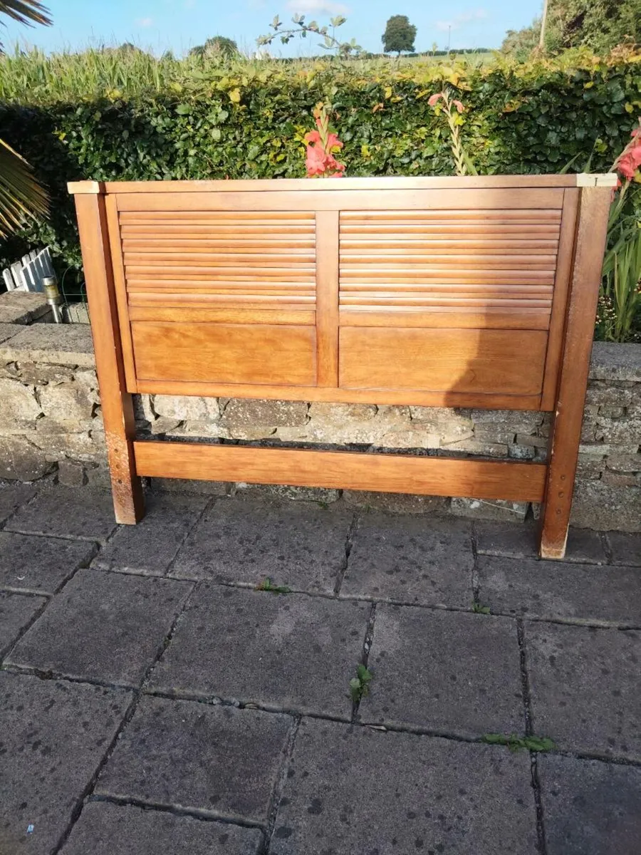 Mahogany bed end - Image 2