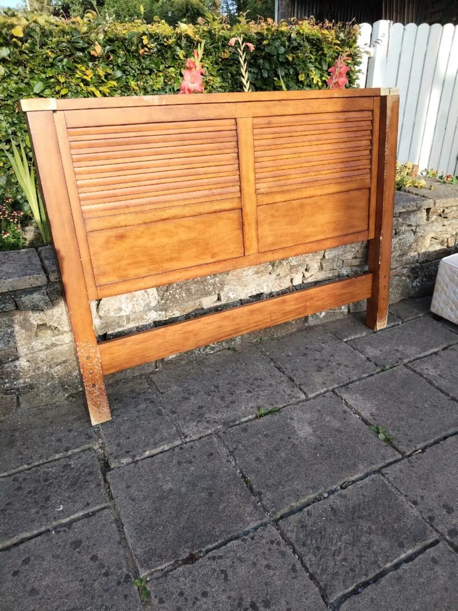 Mahogany bed end - Image 3