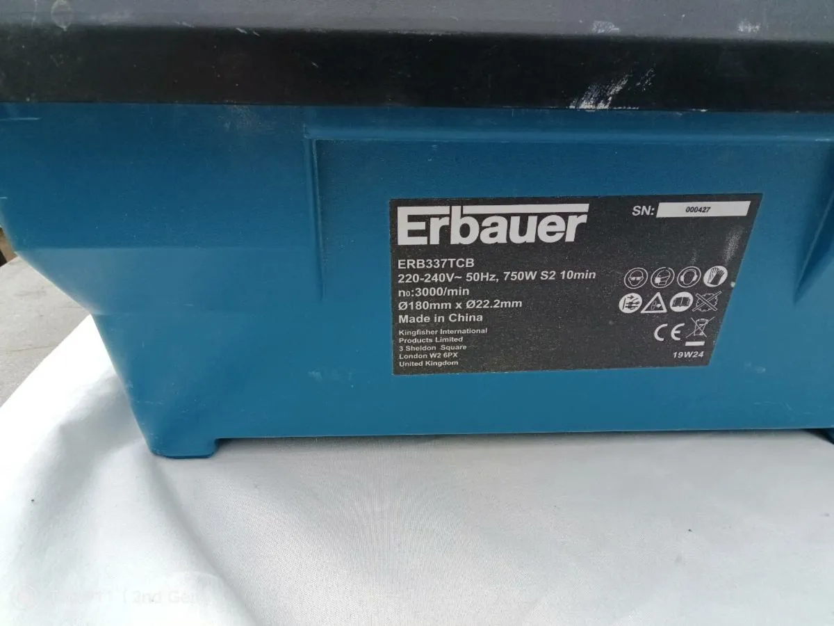ERBAUER TILE CUTTER WATER WHEEL - Image 3