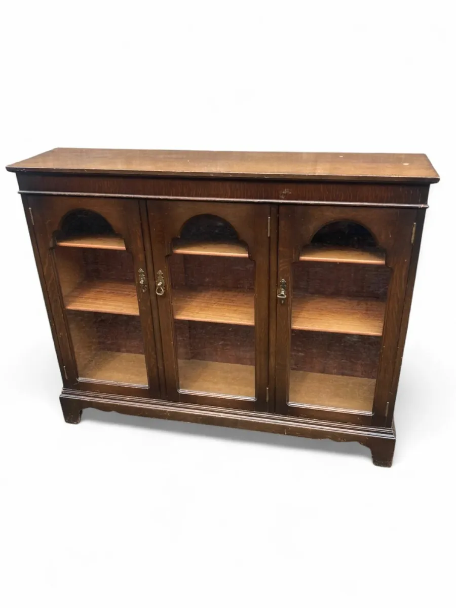 Antique Bookcase - Oak - Image 2