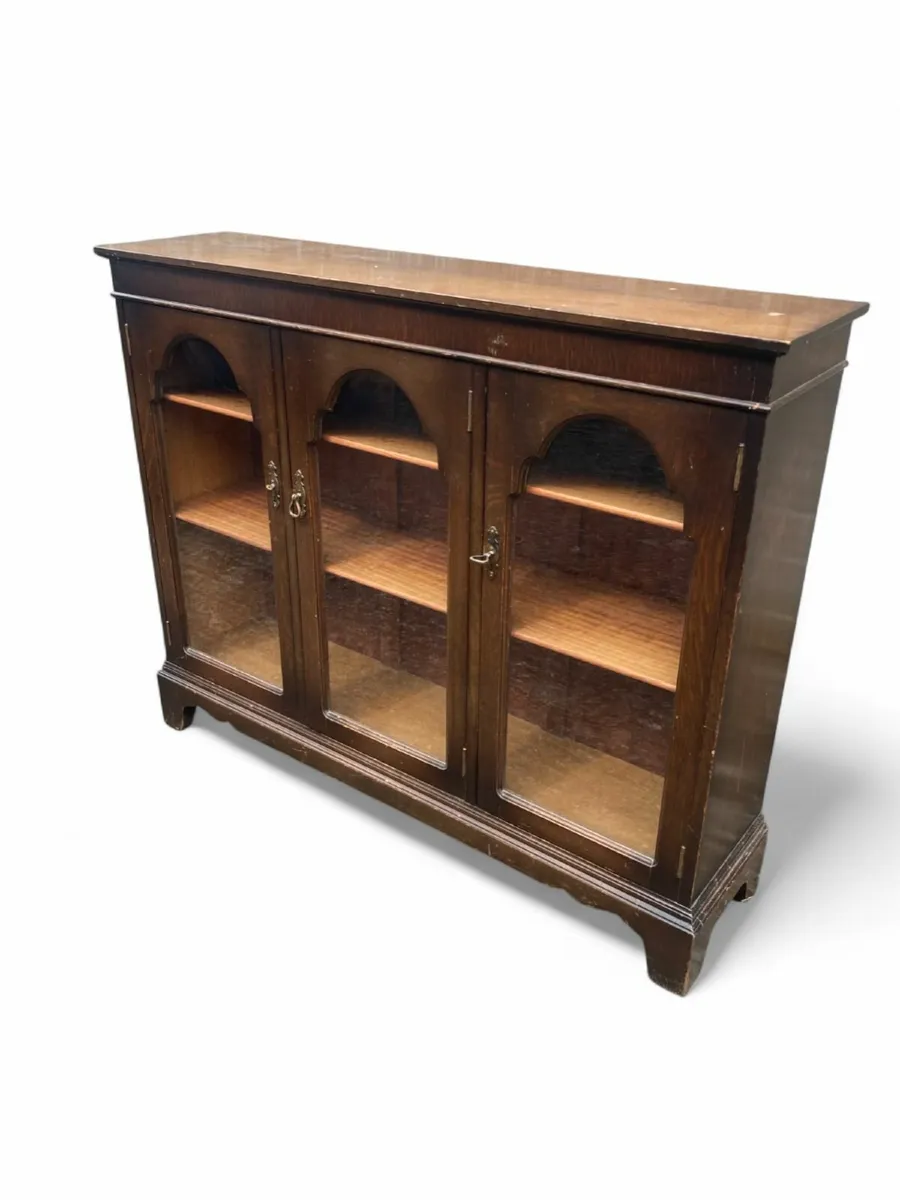 Antique Bookcase - Oak - Image 3