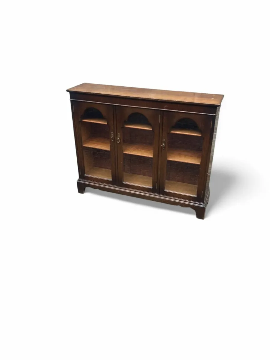 Antique Bookcase - Oak - Image 4