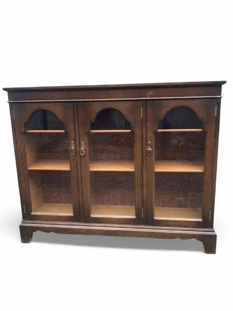 Antique Bookcase - Oak - Image 1