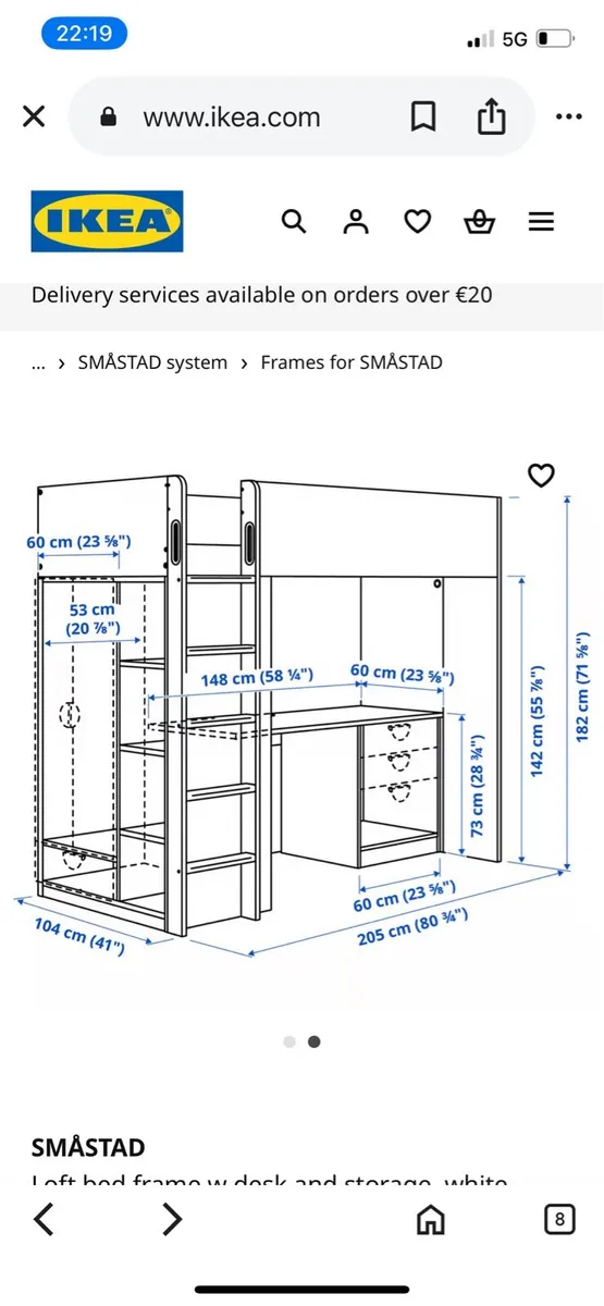 Kid’s Ikea Loft / Bunk bed - Image 2