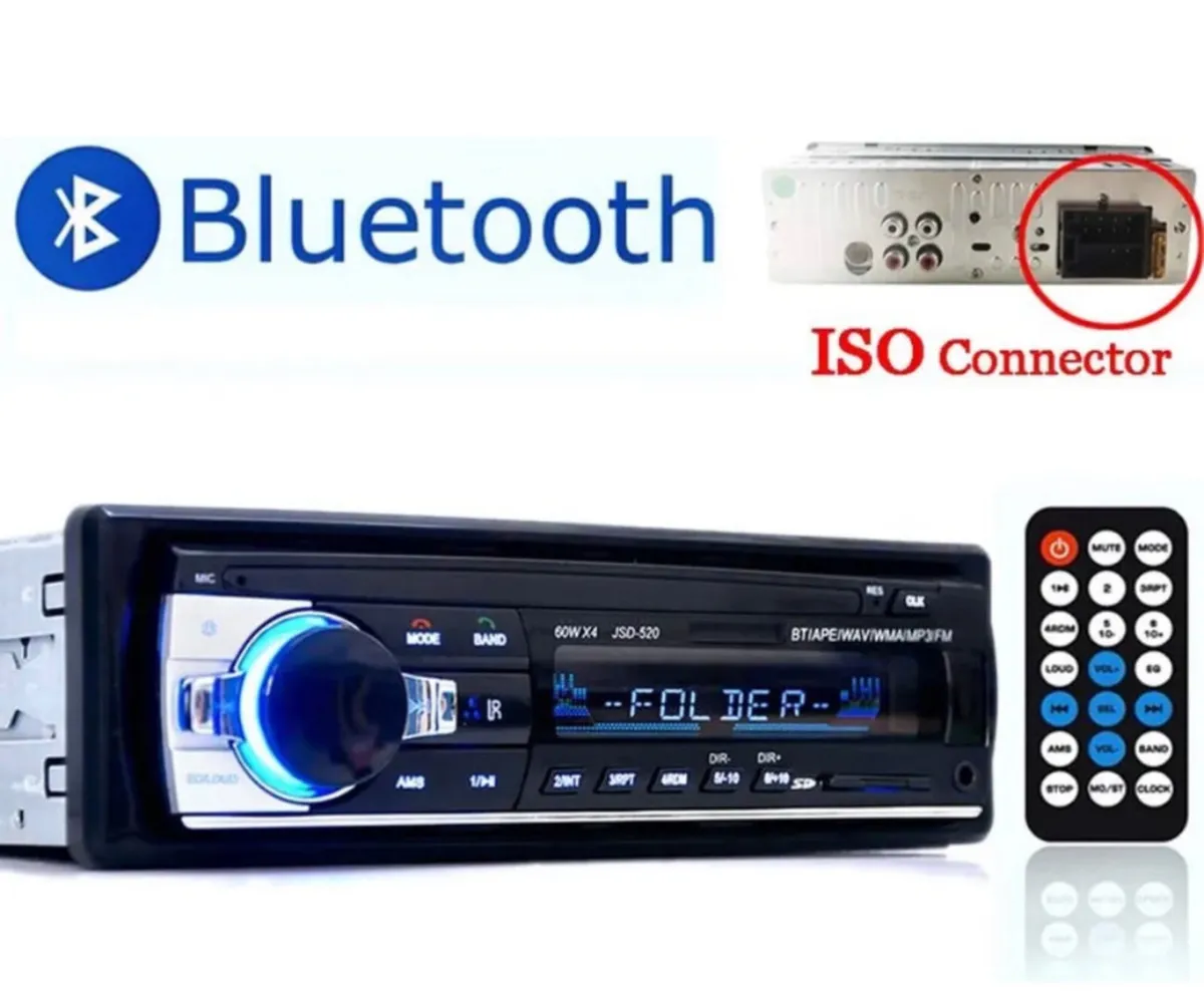 Car Stereo Bluetooth FM/USB/AUX/SD MP3 Radio NEW - Image 1