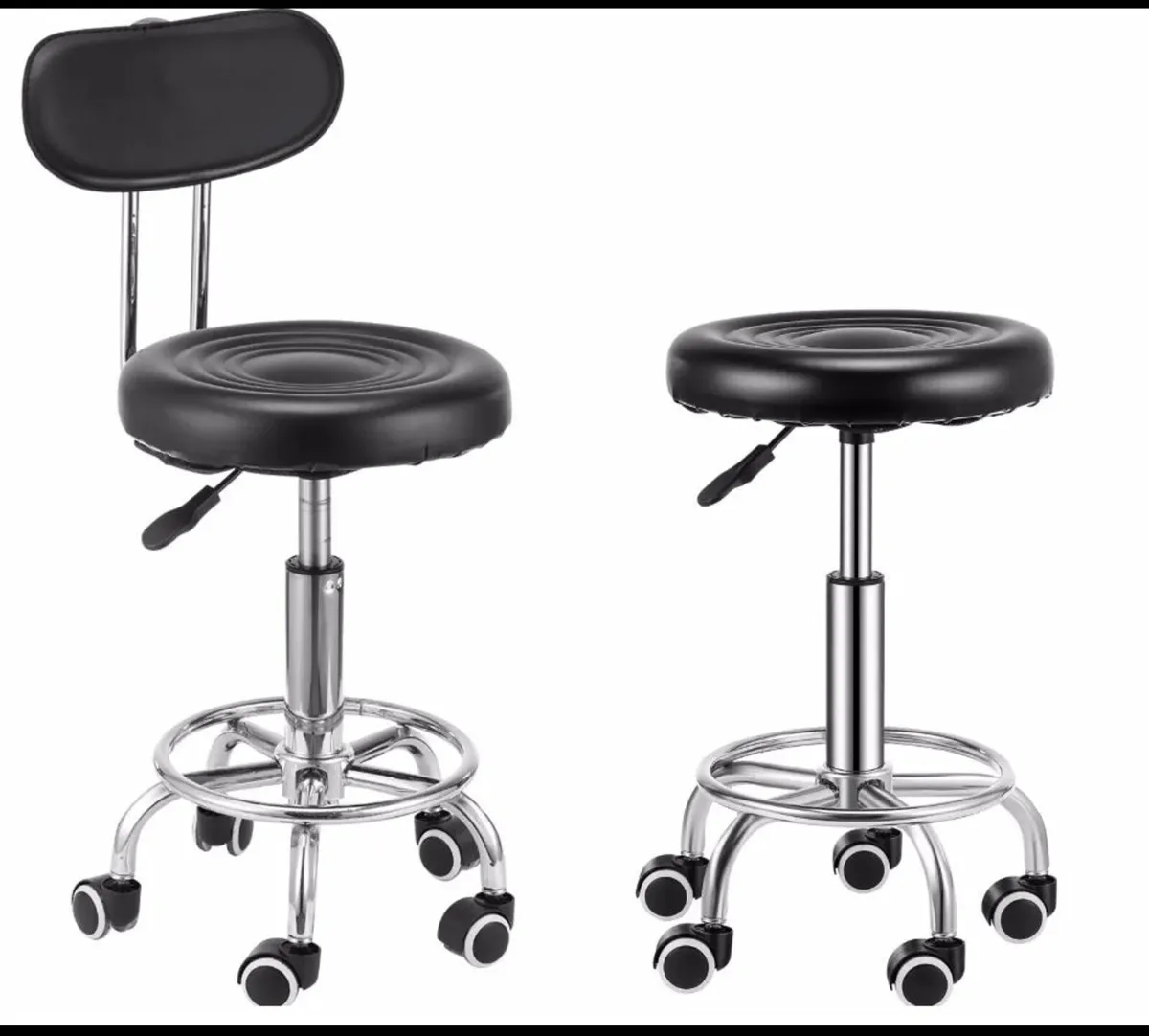 Salon Stool Adjustable Lift Swivel Chair NEW - Image 2