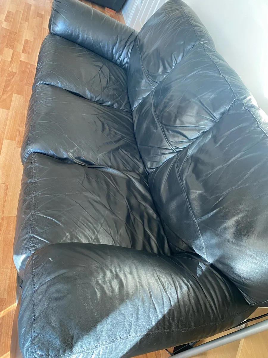 Leather sofa 4 seat - Image 1