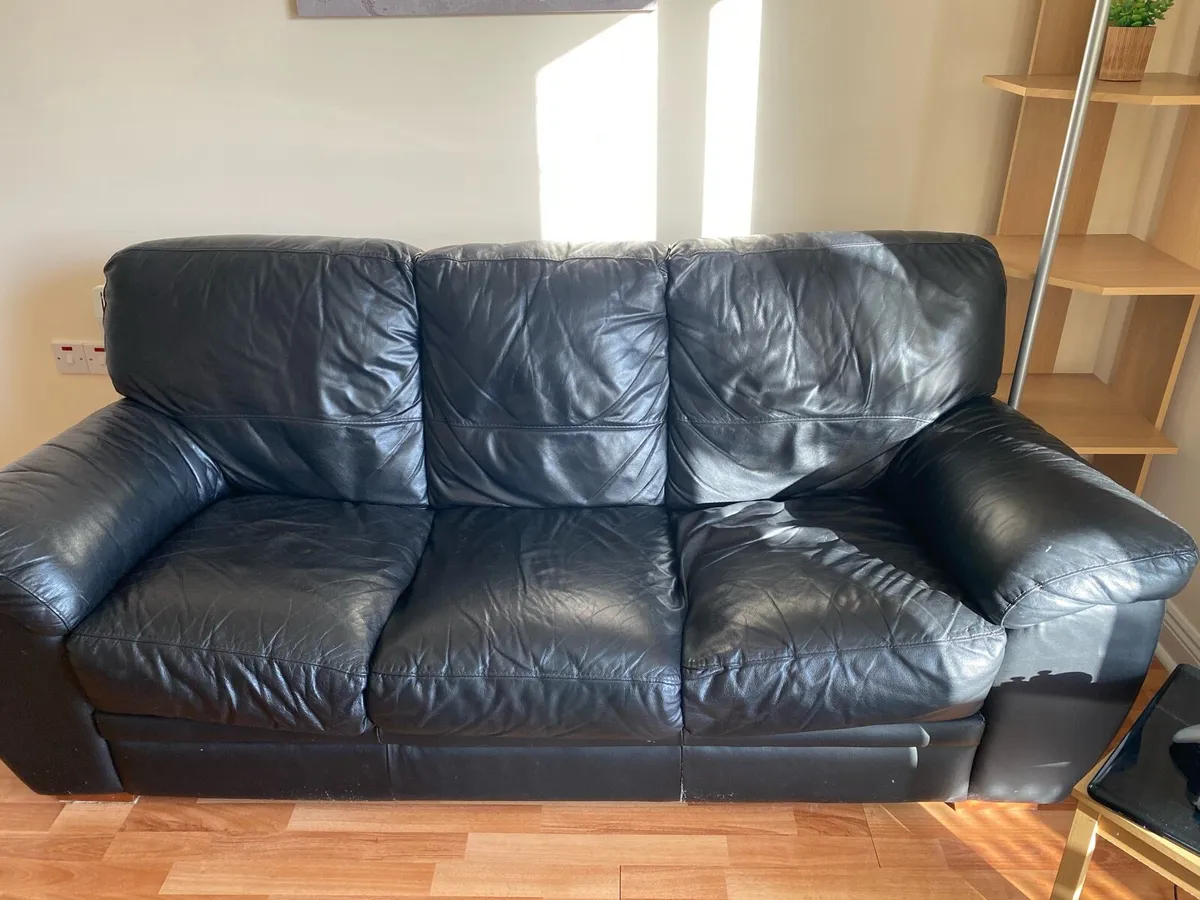 Leather sofa 4 seat - Image 2