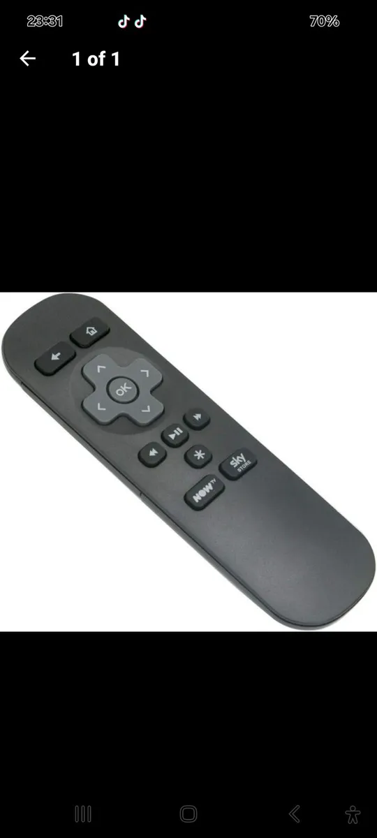 Replacement Now TV remote control.