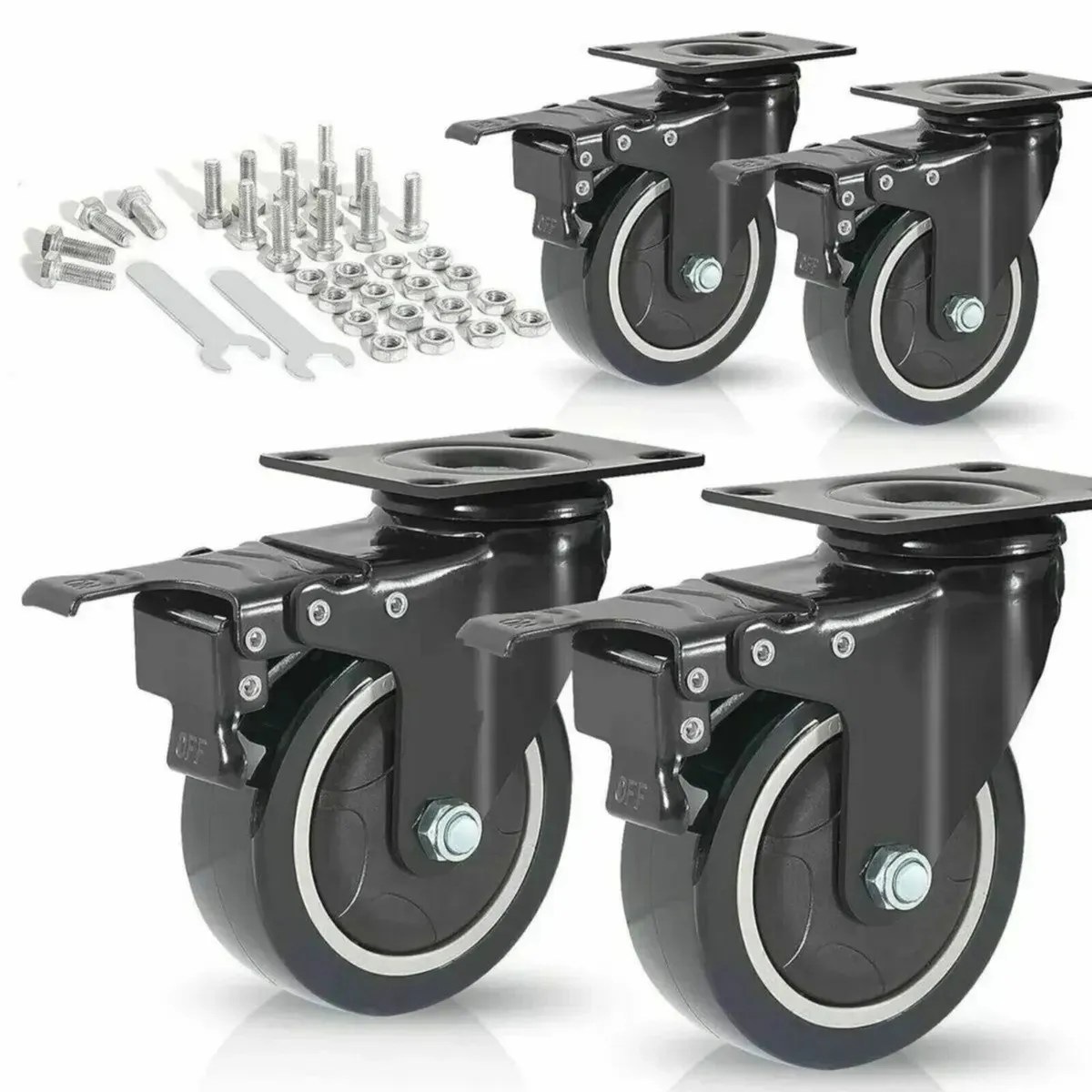 Castor Wheel 50mm Heavy Duty 200KG Capacity - Image 4