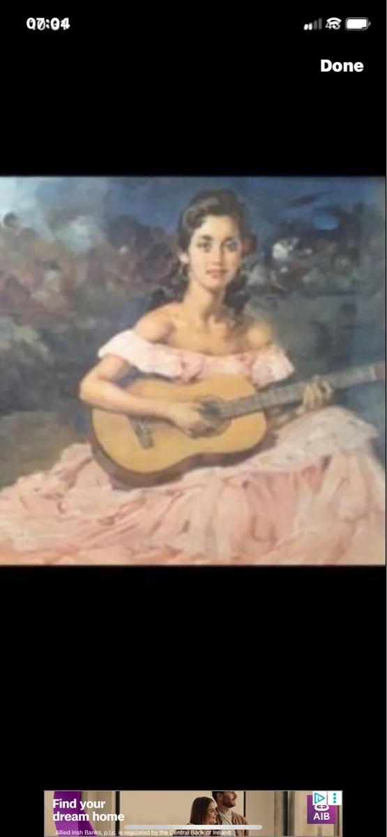 Antique Picture- La Guitarista - Image 2