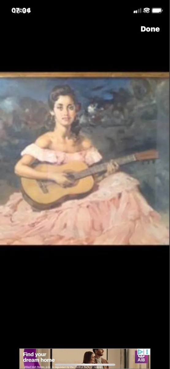 Antique Picture- La Guitarista - Image 3