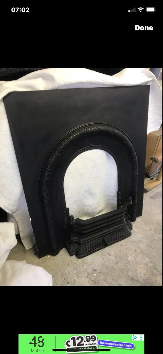 Victorian Cast Iron Fireplace & Grill - Image 3