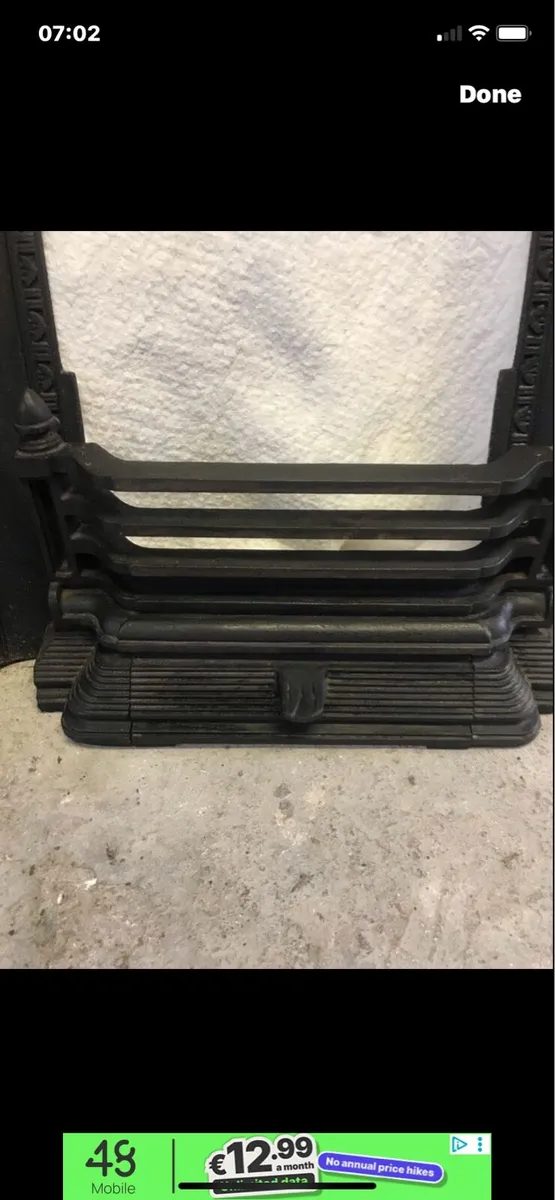 Victorian Cast Iron Fireplace & Grill - Image 4