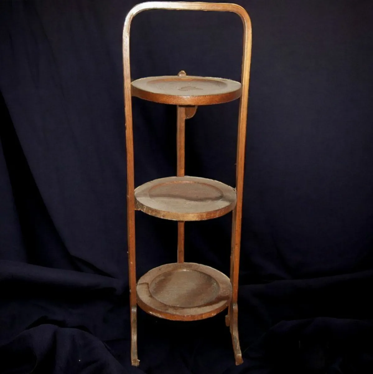 Vintage Wooden Folding 'Dumb Waiter' - Image 4