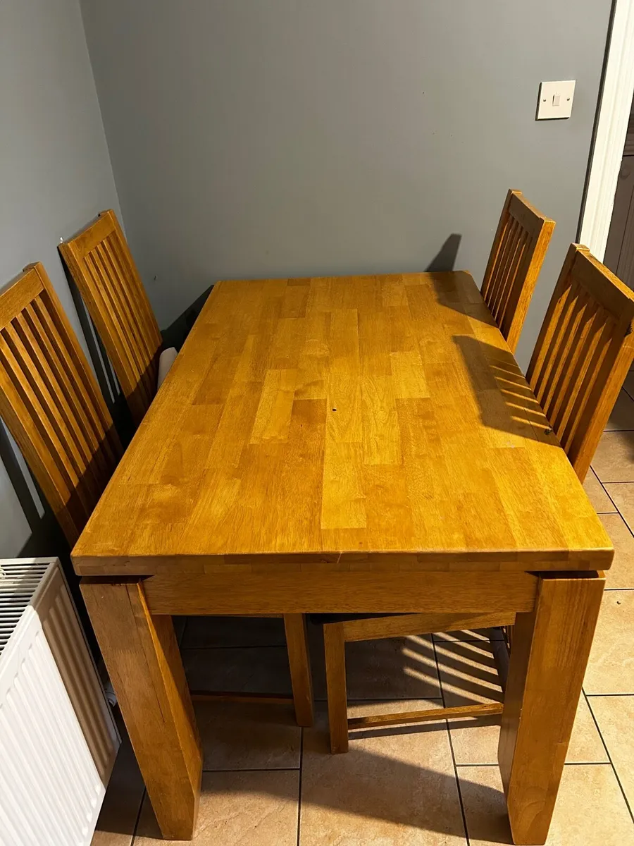 Kitchen Table 4 Chairs - Image 2