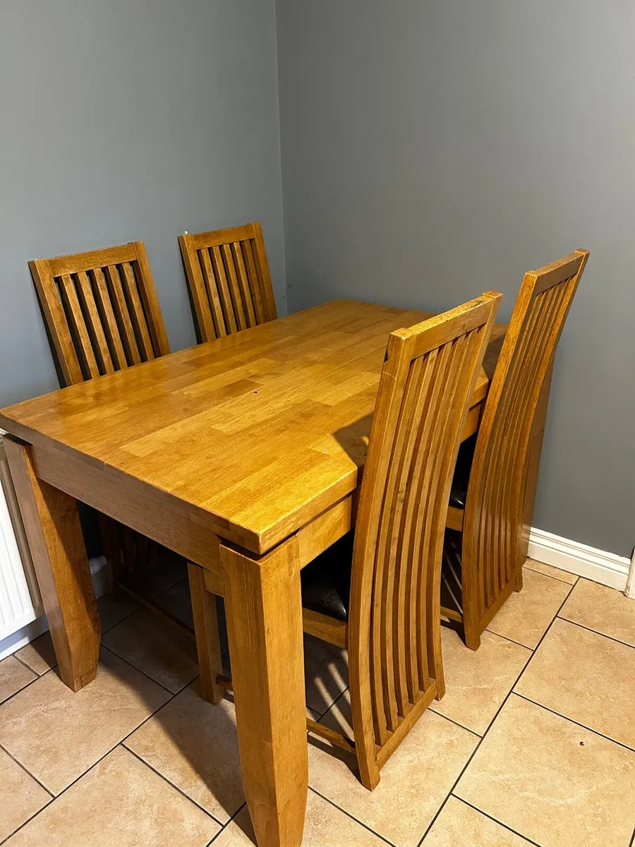 Kitchen Table 4 Chairs - Image 3