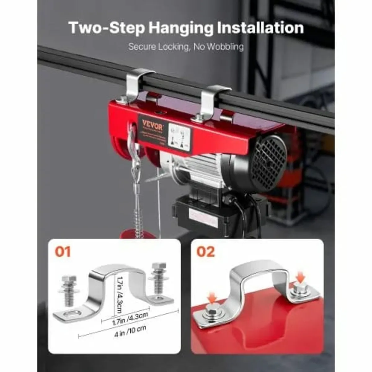 Electric Hoist Crane Winch 199.6 kg 9997.4cm Wirel - Image 4