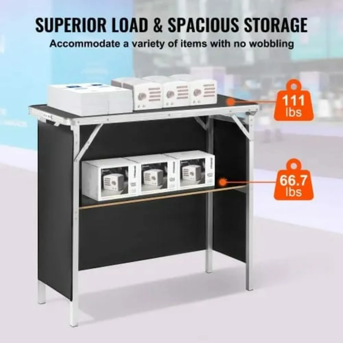Portable Tradeshow Podium Table, 975 x 385 x 870 m - Image 3