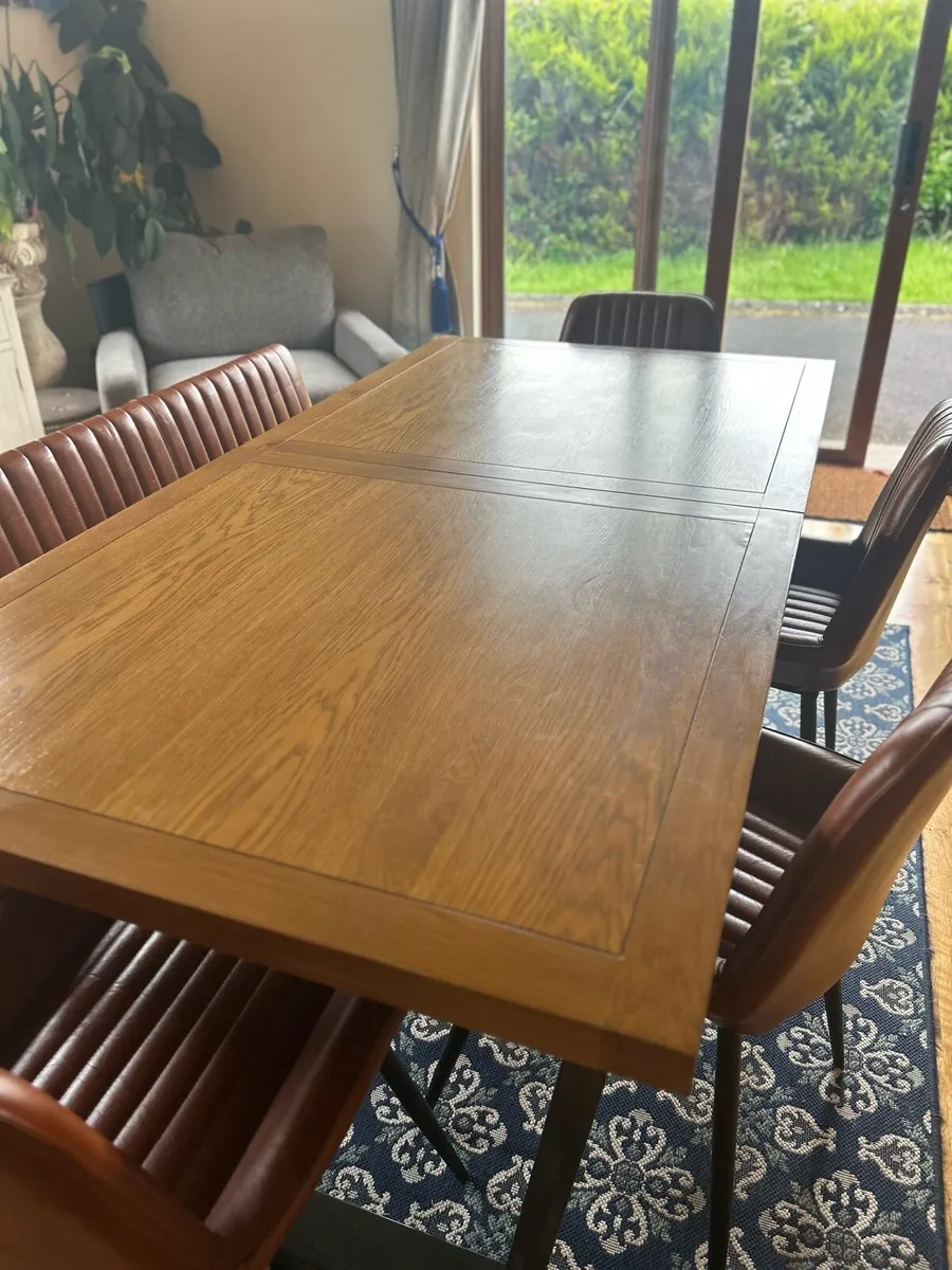 Kitchen( extending)table chairs&bench (paid €1700) - Image 1