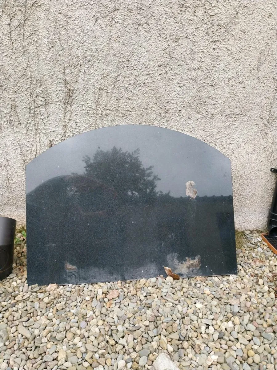 Marble hearth slab