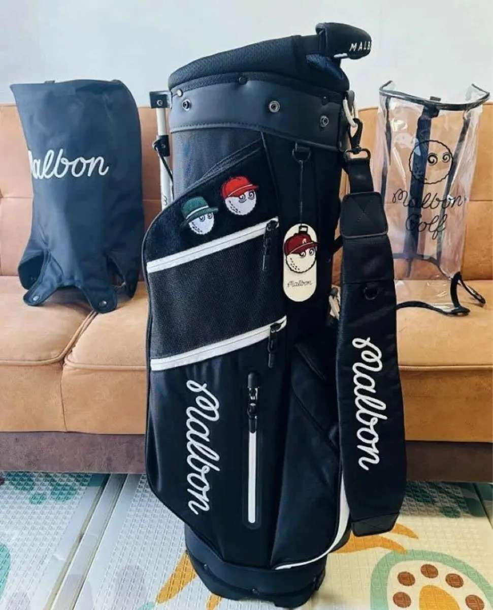 Malbon Caddy Bag Stand Bag Black 5-way - Image 1