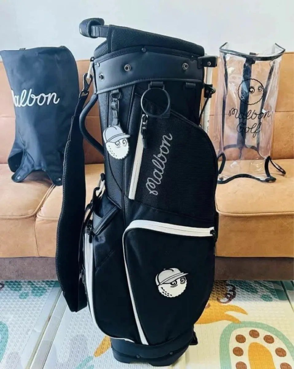 Malbon Caddy Bag Stand Bag Black 5-way - Image 2