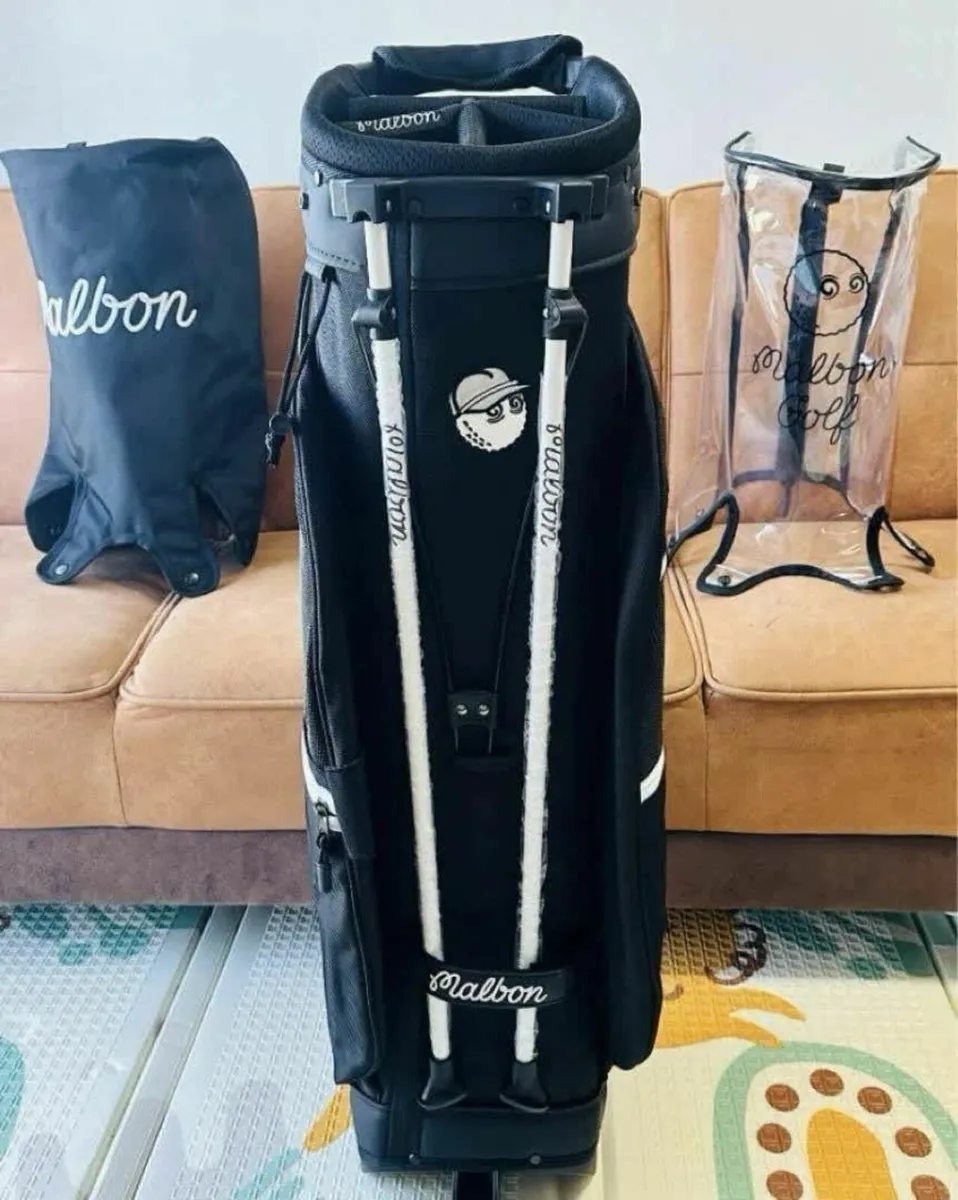 Malbon Caddy Bag Stand Bag Black 5-way - Image 4