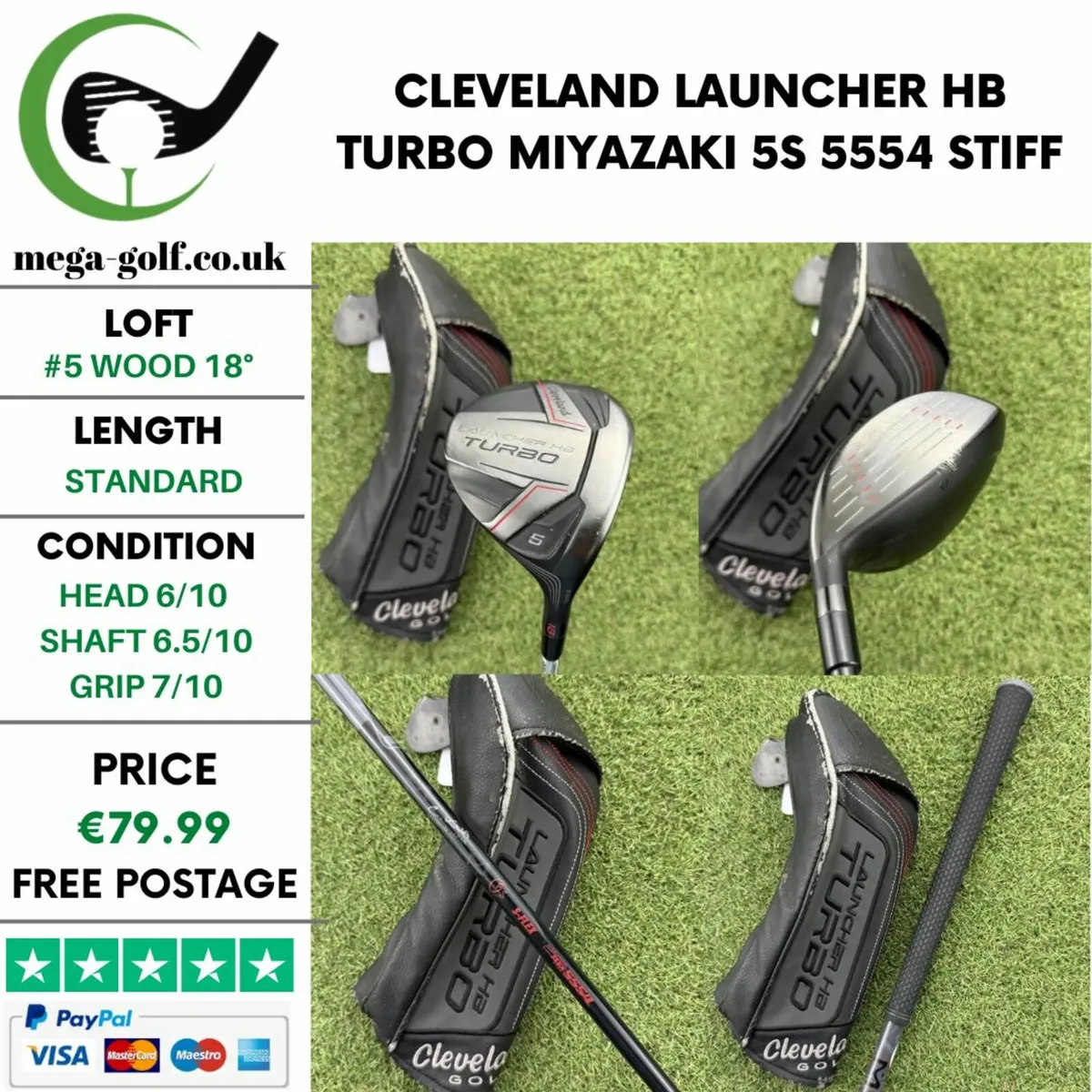CLEVELAND LAUNCHER HB TURBO #5 WOOD 18° / STIFF - Image 1