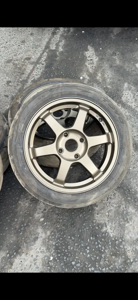 TE37 16x7 bronze 114.3x4 - Image 2