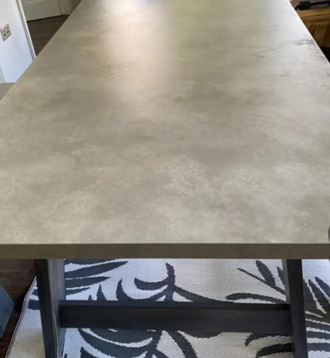Dining / Kitchen table plus 2 seat benches - Image 3