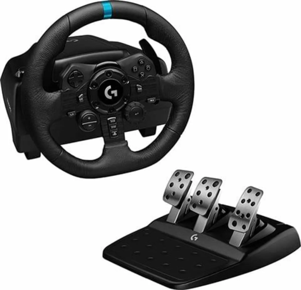 Logitech G923 Driving Force Racing Wheel+Pedals+Sh - Image 1