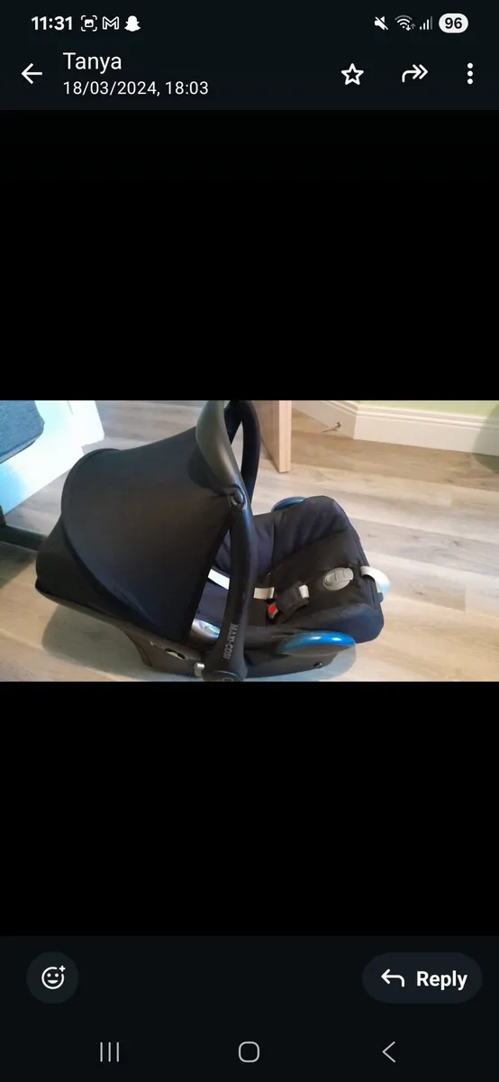 Maxi cosi baby car seat - Image 2