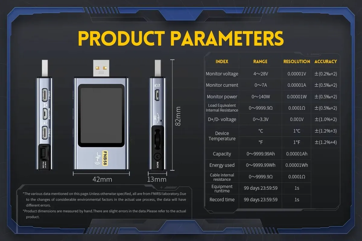 FNIRSI-FNB58 Digita USB Tester Bluetooth version - Image 2