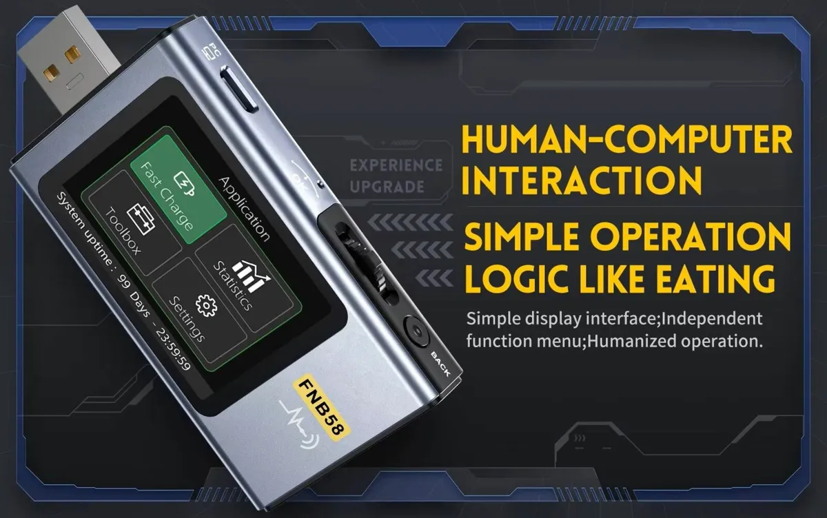 FNIRSI-FNB58 Digita USB Tester Bluetooth version - Image 3