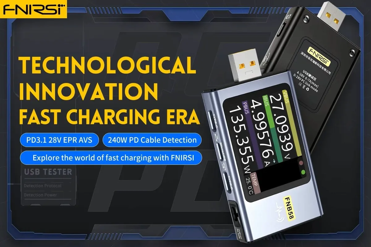 FNIRSI-FNB58 Digita USB Tester Bluetooth version - Image 1