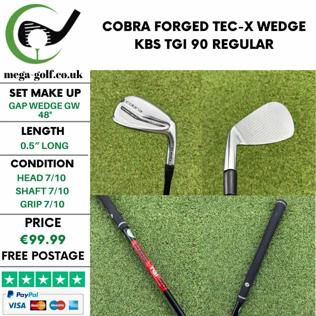 COBRA FORGED TEC-X WEDGE GW 48° / REGULAR - Image 1