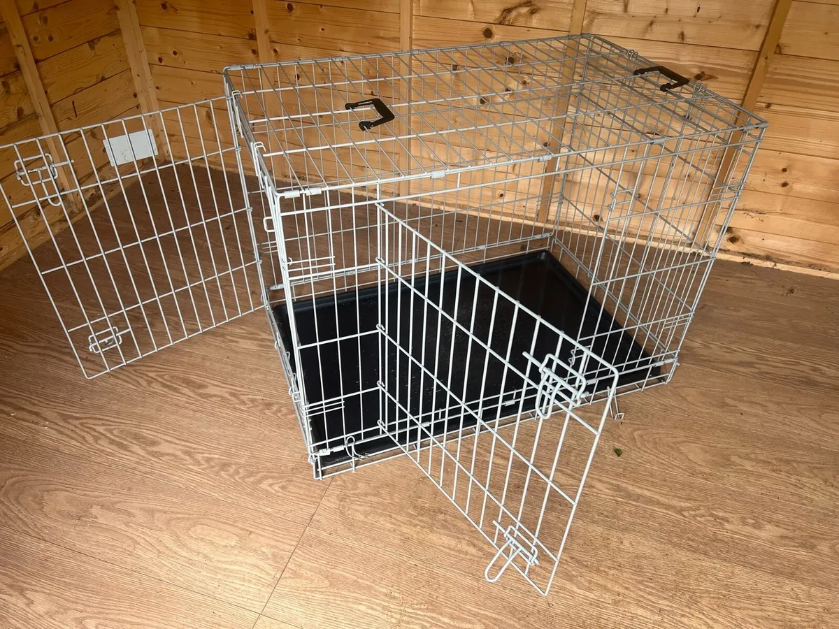 Sturdy foldable metal dog crate - Image 2