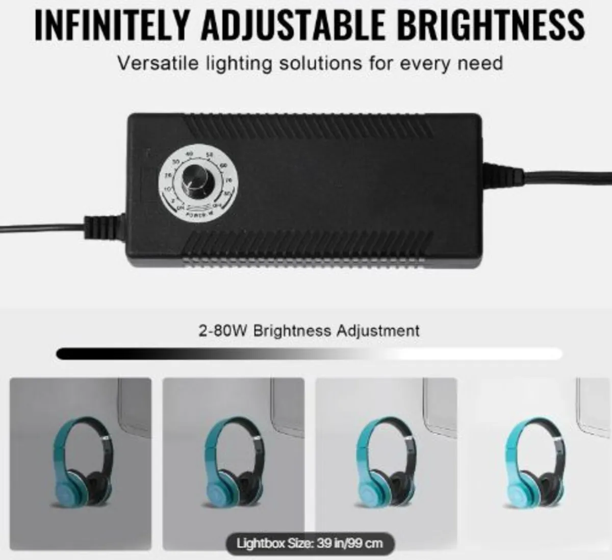 Photo Studio Light Box99.1x99.1cm5600K with 210led - Image 2