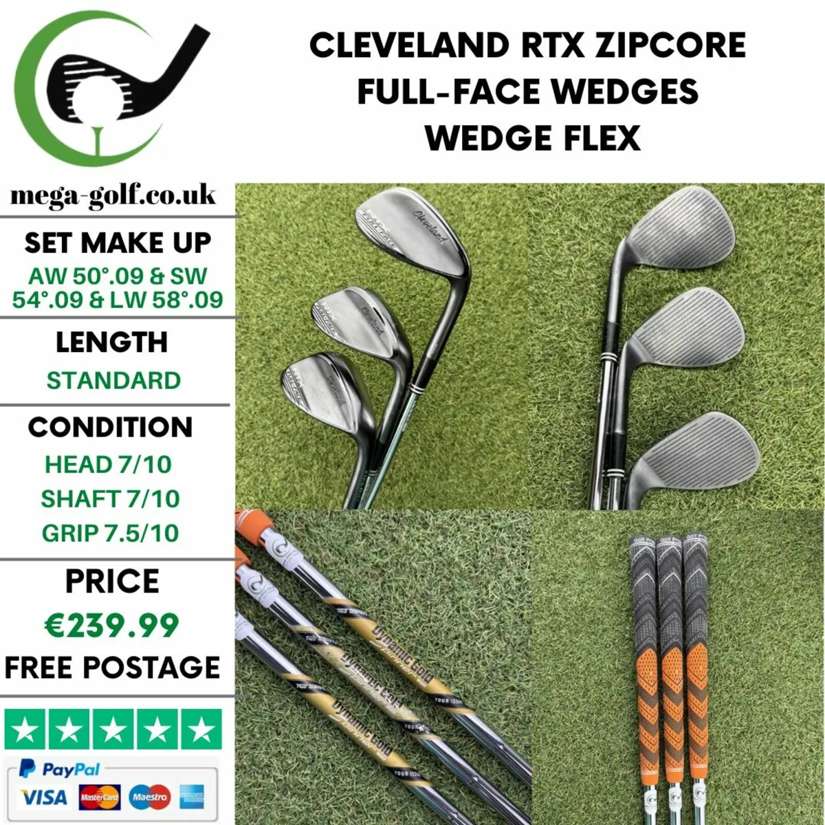 CLEVELAND RTX ZIPCORE FULL-FACE WEDGES SET - Image 1