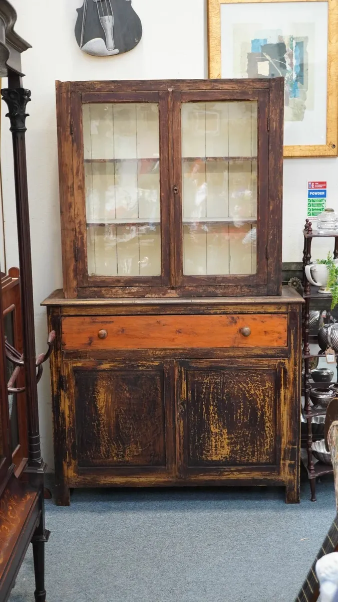 🇮🇪 Antique Irish Workshop Cabinet – c.1910 - Image 1