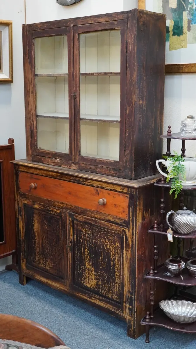 🇮🇪 Antique Irish Workshop Cabinet – c.1910 - Image 2