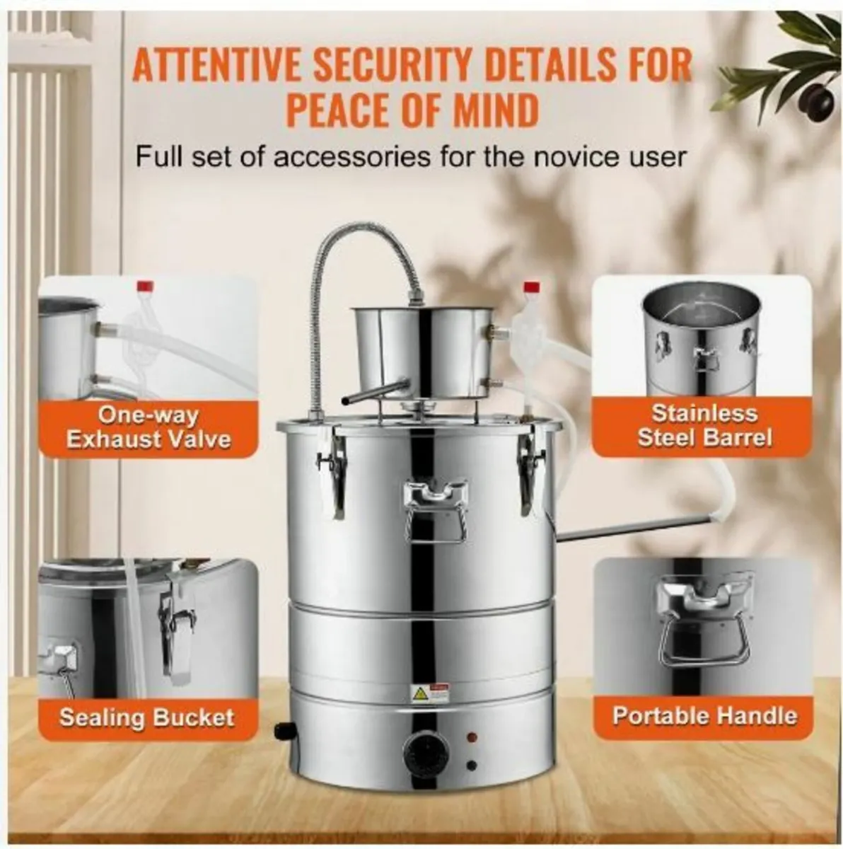 Essential Oil Still Water Distiller 49.2L - Image 4