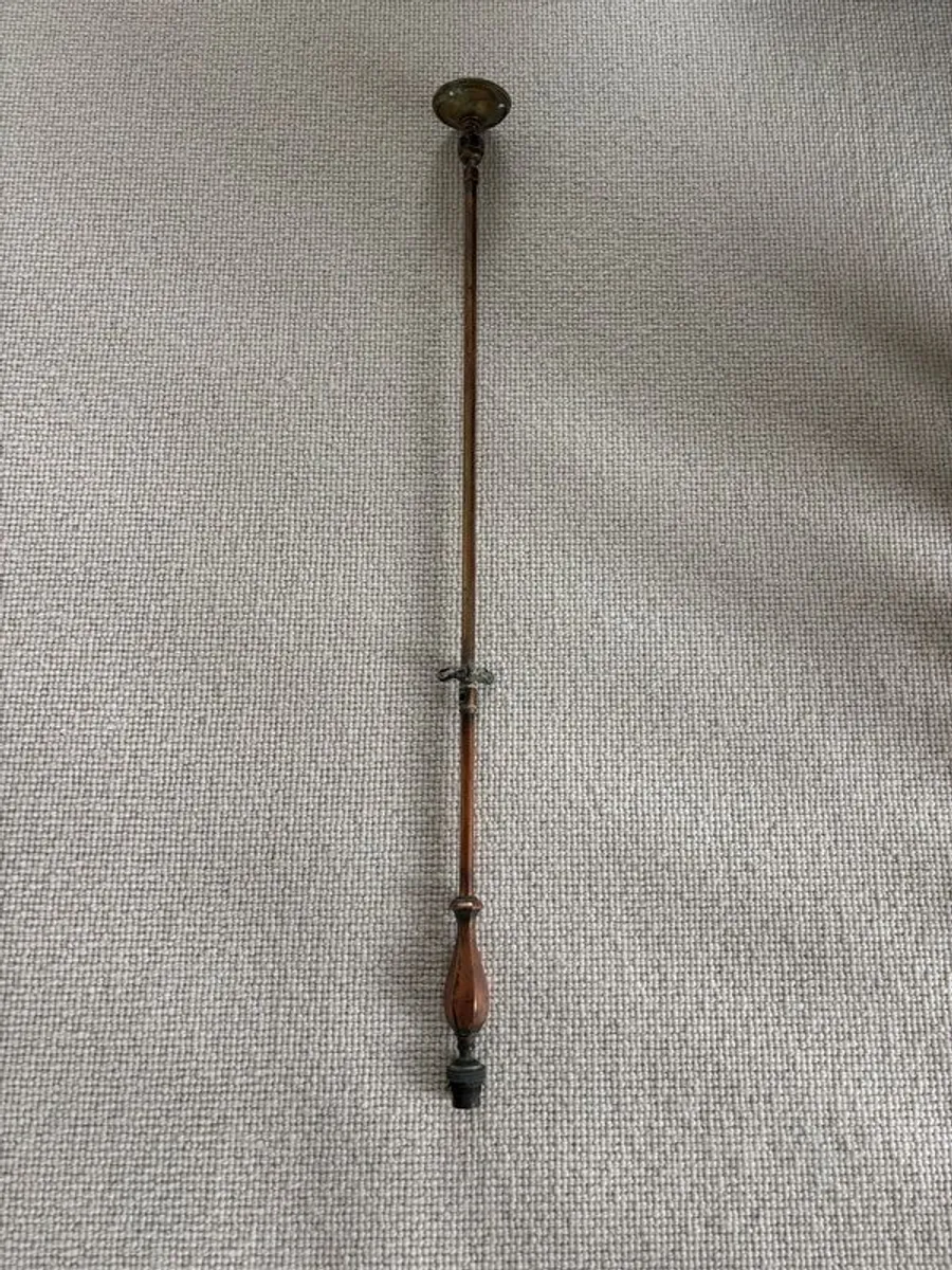 Art Deco Brass and Marble Pendant - Image 3