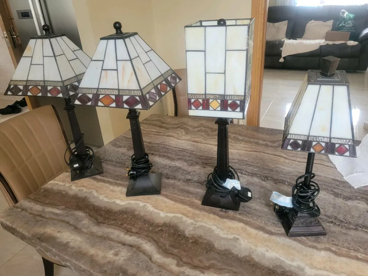 4 Tiffany lamps - Image 2